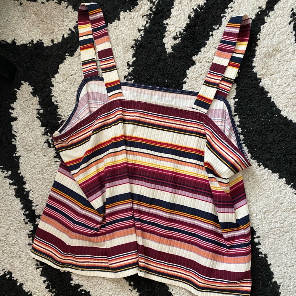 Lane Bryant Striped Colorful Crop Tank 18/20 - Picture 5 of 5